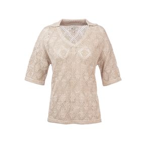 Polera Algodón Orgánico Mujer Caicos Beige Rockford MZT-S a $32.495