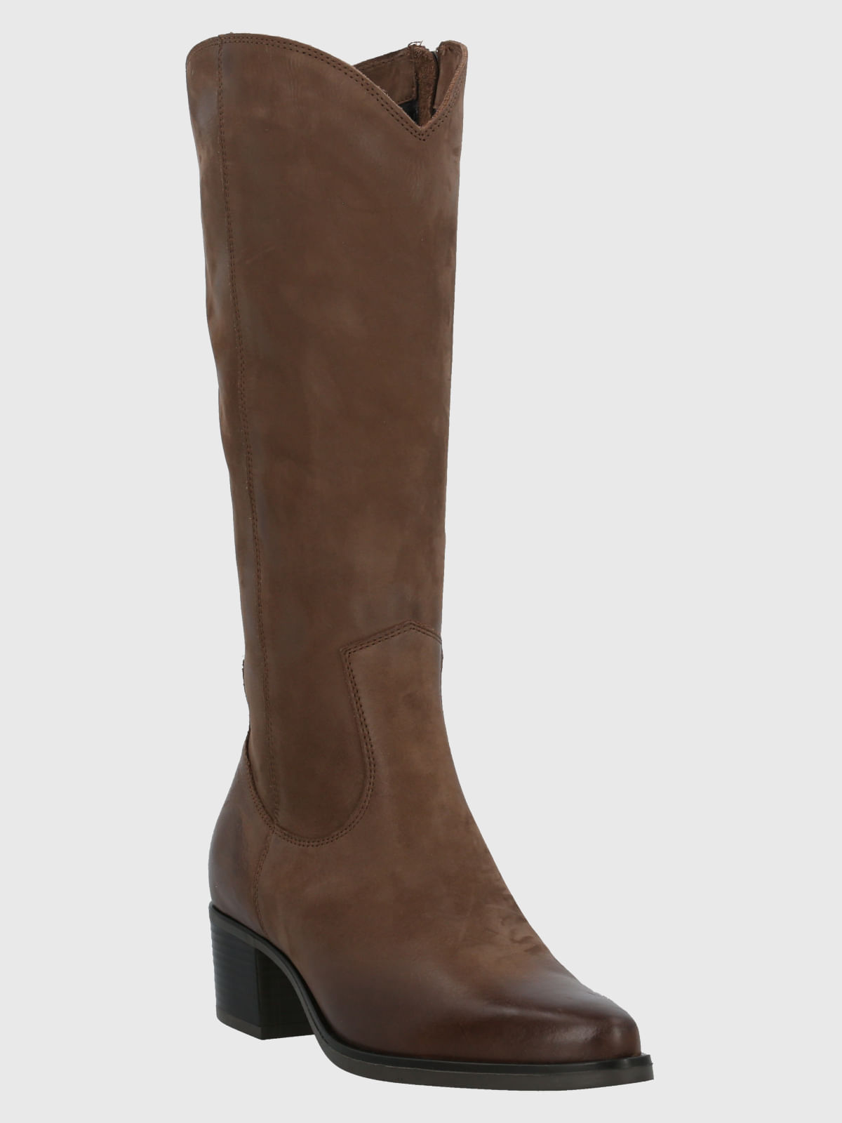 Hush Puppies Botas De Cuero Cafe Mujer Bota Cuero Spinal Rug