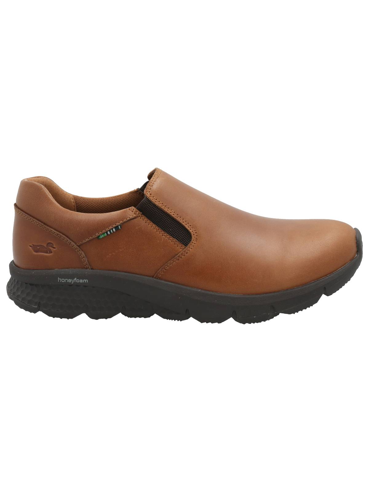 Slip On Cuero Hombre Vicudi Café Rockford