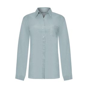 Blusa Lino Orgánico Mujer Lirio Celeste Rockford AKL-XL a $38.495