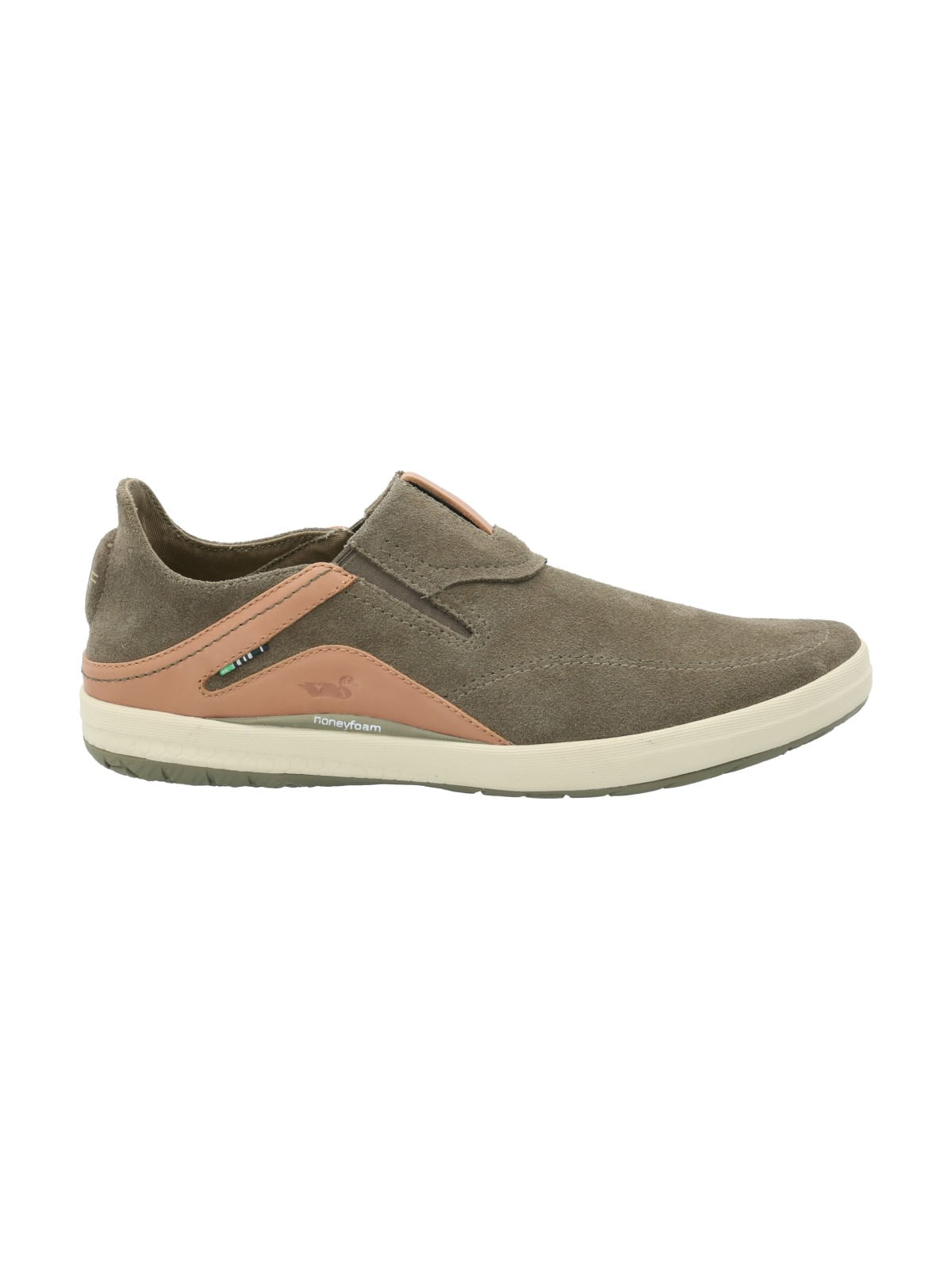Slip On Cuero Hombre Noosa Verde Rockford