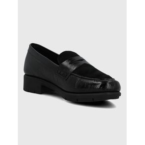 Mocasin Cuero Mujer Carlana Negro 111-360 a $53.994